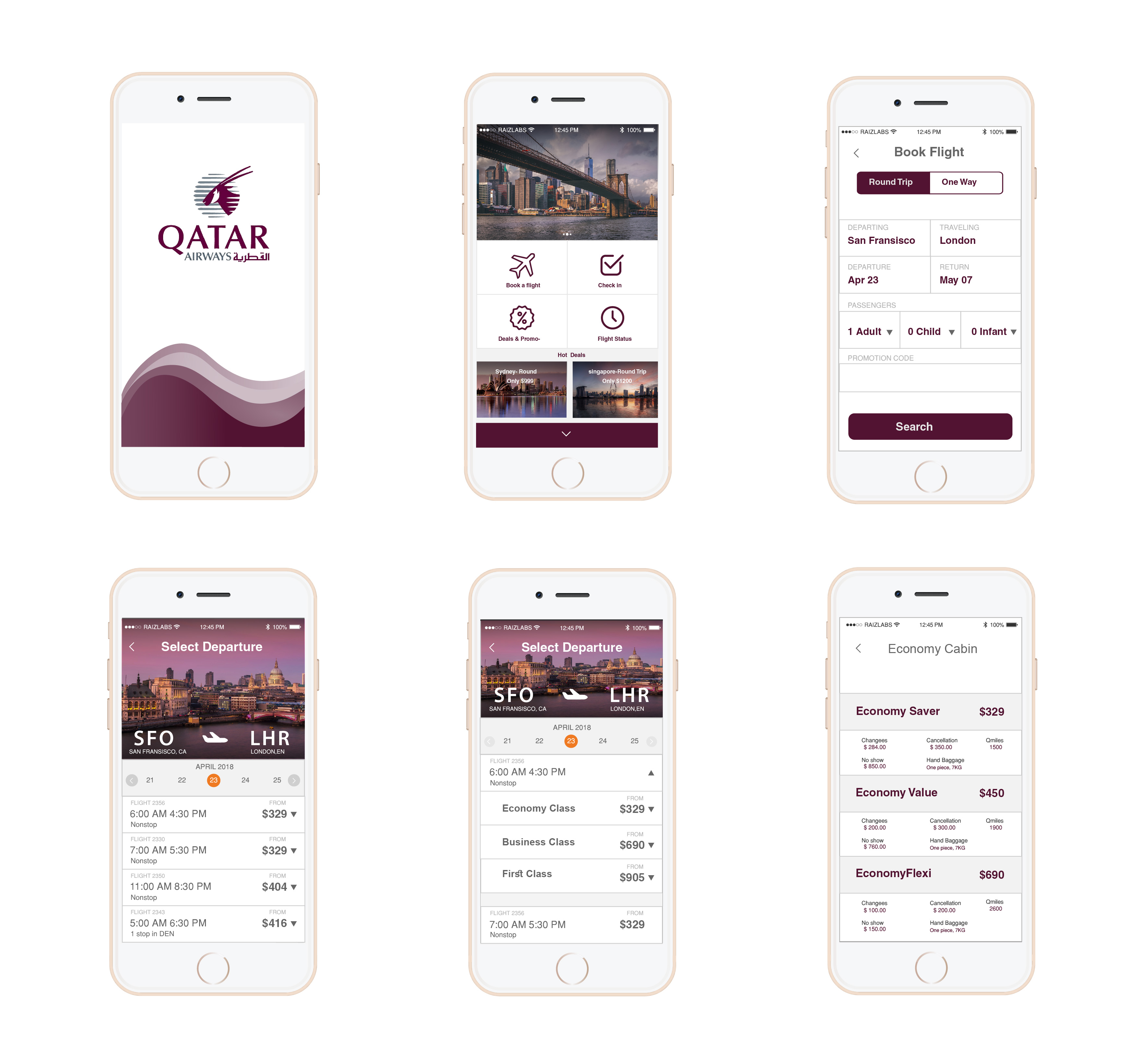 Qatar Airways App Redesign MehrnoushHassani Qatar Airways App Redesign MehrnoushHassani